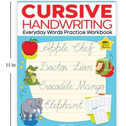 wonder house books Cursive Handwriting Everyday Letters and Sentences Level 2 Practice Workbooks For Children Set of 2 - English image 2