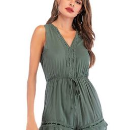 StyleCast Grey V-Neck Sleeveless Playsuit-picture-44