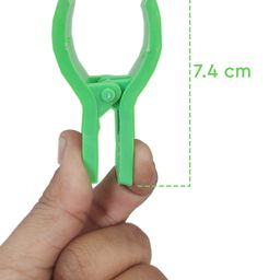 HAZEL Plastic Cloth Clips For Drying Clothes Set of 12 - Multi Color image 3