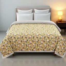 IVAZA Gold AC Room Double Bed Microfibre Comforter-picture-46