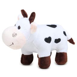 Lattice Plush Cow Soft Toy White - Length 20 cm image 5