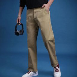 The Roadster Life Co. Men Straight Fit Pure Cotton Chinos-picture-28