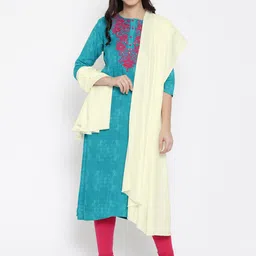 WEAVERS VILLA Off-White Shawl-picture-11