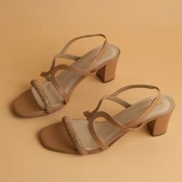 Eridani Women's Cora Beige Sling Back Sandals-image-52