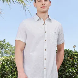 Thomas Scott Men Premium Slim Fit Pinstripes Opaque Striped Casual Shirt-image-65
