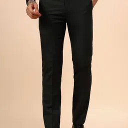 Cantabil Men Checked Comfort Regular Fit Formal Trousers-image-79