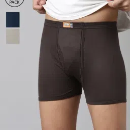 Dixcy Josh Multi Cotton Regular Fit Trunks - Pack Of 3-picture-27