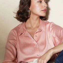 Vero Moda Peach Regular Fit Shirt-image-58