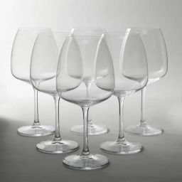 Home4U Bohemia Crystal Transparent Glass Fascino Wine Glass - Set Of 6, (680 ml)-image-32