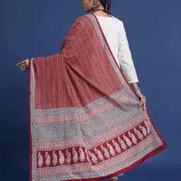 Taavi Bagh Hand Block Printed Pure Cotton Dupatta image 4