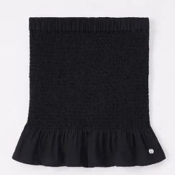 Edheads Kids Black Cotton Regular Fit Skirt-image-35