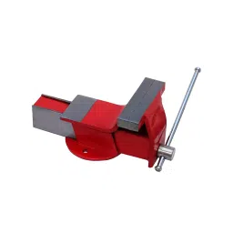Mk Germany Base Red 5 Inch Professional Heavy Steel Bench Vice Fixed Base-7