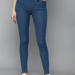 Allen Solly Navy Mid Rise Jeans-image-75