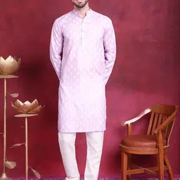 Jompers Men Floral Printed Regular Kurta with Pyjamas-picture-7
