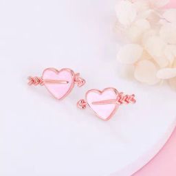 GIVA 92.5 Sterling Silver Romantic Rapture Earrings for Women-image-10