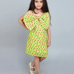 Pink Chick Girls Printed A-Line Dress-image-68