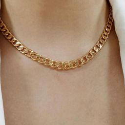MYKI Gold-Plated Stainless Steel Statement Necklace-48
