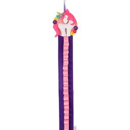 Li'll Pumpkins 77 CMS Long Purple Unicorn Hairband Hairclip Holder Hanger Storage Organizer for Girls women Hairbands Hair accessories Holder Display Wardrobe Mount-  Purple-27