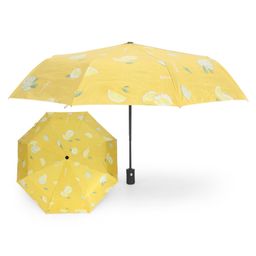 Lemon Print Umbrella-Yellow-87