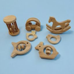 neemtoys Set of 7-Joyful Toys for Toddlers- Made From Oure Neem Wood - Healthy & Immunity Boosting-3
