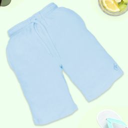 Kiddopanti Solid Shorts - Light Blue-image-5