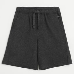 Campana Cotton Solid Shorts - Charcoal Grey-image-3