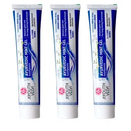 AYOUTHVEDA Set Of 3 Mint Gel Toothpaste With Cardamom & Cinnamon - 100 g Each-picture-40