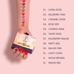 PERPAA Set Of 5 Waterproof Matte Mini Liquid Lipsticks - 1.2ml Each Shade 1-3-7-9-12 image 3