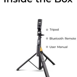 Digitek Tripod DTR 555 SS Foldable Selfie Stick for Smartphones & Gopro Action Cameras with 360° Rotation 3-Leg Base 10m Wireless Remote & 7 Section Adjustable for Selfie & Vloggers - Black image 3
