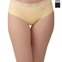 Valles365 by S.C. Pack Of 3Lace Mid-Rise Hipster Briefs PNTPSDCRBGBKGRY-S-54