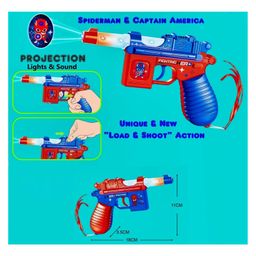ADKD Projector Toy Gun with Realistic Sound, Telescope and Light Effect- Color May Vary image 4