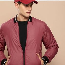 INVICTUS Solid Stand-Collar Bomber Jacket-picture-20