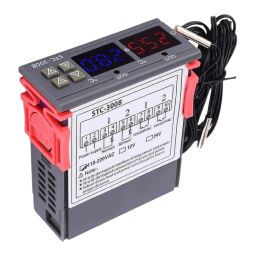 STC-3008 Dual Display Temperature Controller 12V Temperature Controller NTC Sensor Thermostat Dual Display Thermostat Controller With 1M NTC Probe - RS3523STC-3008 Dual Display Temperature Controller 12V Temperature Controller NTC Sensor Thermostat Dual Display Thermostat Controller With 1M NTC Probe - RS3523 image 4