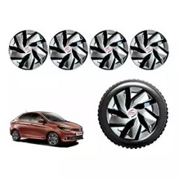 Auto Pearl EgSLBK22 R13 Press Type Wheel Hubcap with Retention Ring 33.02 cm (13 Inch) for Tata Tiago XE Petrol (Pack of 4 Pcs)-picture-6