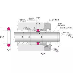 NOK φ300x315 mm SPNC Type PTFE + Nitrile Rubber Packing Rod Seal, SPNC 300 315 10.5-image-3