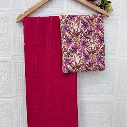 K 5 Fashion Striped Embroidered Pure Chiffon Saree-picture-26