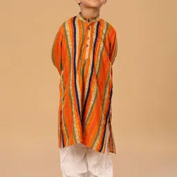 The Mini Trunk Boys Striped Kurta with Pyjama-38