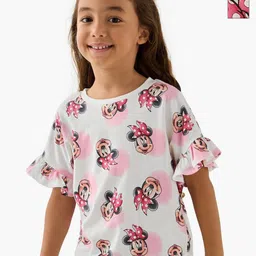 Juniors by Babyshop Girls Pack Of 2 Graphic Printed Cotton T-shirts-image-46
