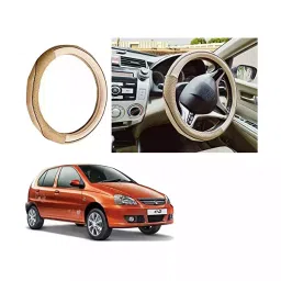 Auto Pearl Ring Type Car Steering Wheel Cover (Diamond Plus) Compatible with Indica-21