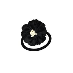 FUNKRAFTS Girls Black & Cream-Coloured Set of 2 Embellished Ponytail Holders image 4