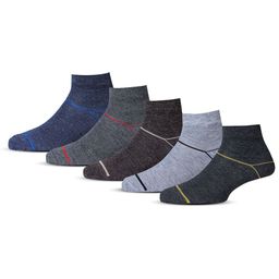 RC. ROYAL CLASS Kids Pack Of 5 Striped Woolen Ankle-Length Socks-64