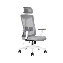 Rose Henley Ergonomic Office Chair ‎High Back White & Grey India-image-82