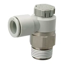 SMC M5x0.8 PBT Speed Controller with One Touch fitting 4 mm Outer Dia, AS1211F-M5-04A (Pack of 10)-6