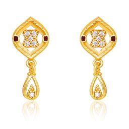 Raj And Deb Gold-Plated Drop Earrings-image-96