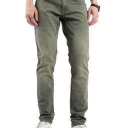 WROGN Men Comfort Tapered Fit Low Distress Heavy Fade Jeans-image-99