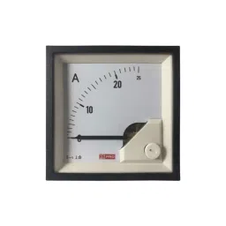 RS PRO Analogue Panel Ammeter 25 Input A AC, 68X68 mm, 1 % Moving Iron, 1862439-7