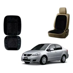 Auto Pearl Polyester, Cotton Front Vehicle Seating Pad Black for Maruti Suzuki SX4-picture-19