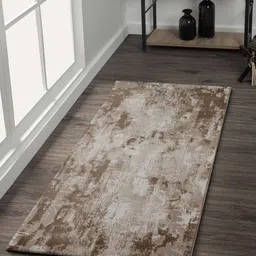 OBSESSIONS Beige & Brown Abstract Printed FloorRunners-19