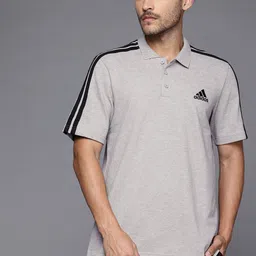 ADIDAS Men 3 Striped Polo Collar T-shirt-picture-35