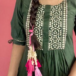 KALAKARI Women Beaded Parandi Hair Accessory-image-30